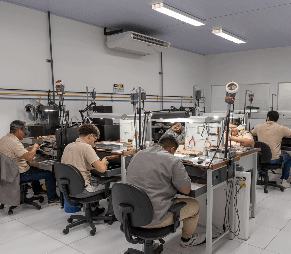 Zoom produção Ryvia Indústria de joias